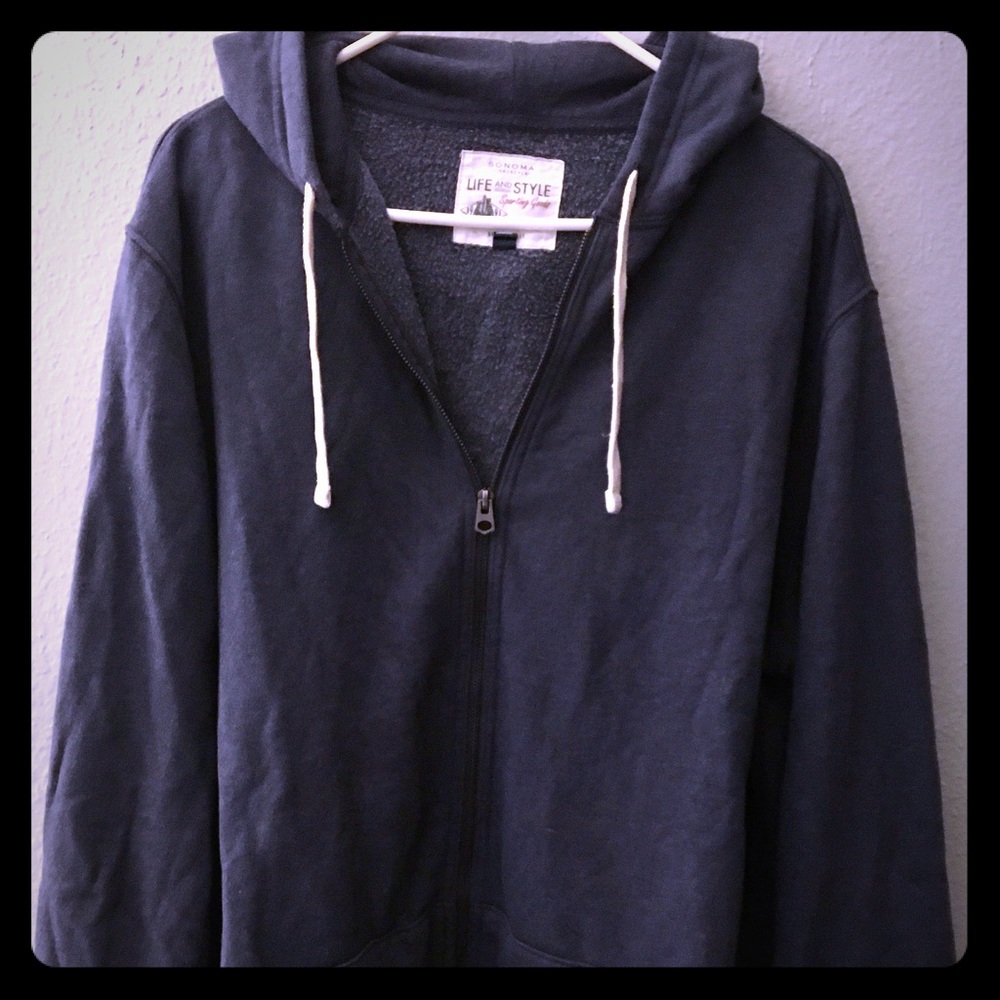 Sonoma men’s full zip hooded sweatshirt
